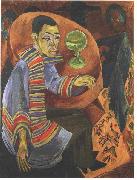 Ernst Ludwig Kirchner, The drinker - selfportrait
